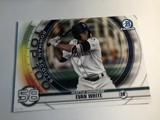 2020 Bowman Scouts Top 100 Jumbo 5x7 Evan White Mariners BTP-58 /49
