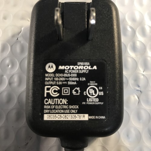 MOTOROLA Genuine OEM SPN5185A Cell Phone Wall Travel Charger AC Power - Picture 4 of 7