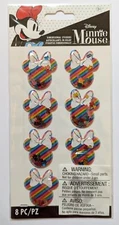 Disney Minnie Mouse Heads Rainbow Shaker Scrapbooking Stickers By EK Success