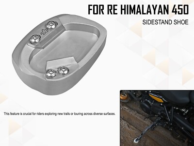 Für Royal Enfield Neue Himalaya 450 Seite Stehen Basis Extender Silber