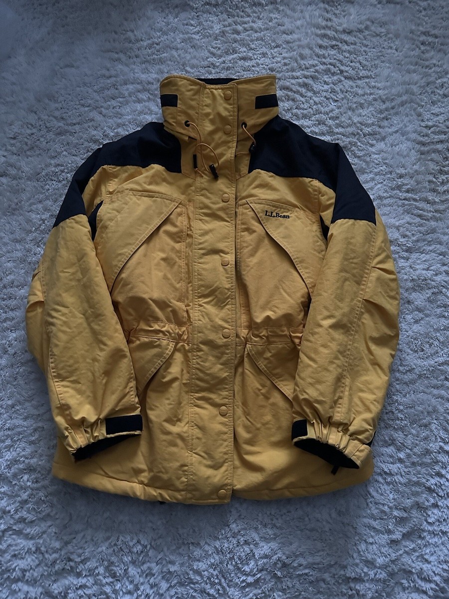 Bean Coat Women's Medium Yellow/Black Thinsulate Lite Parka