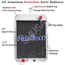 4 Rows Aluminum Radiator 391931R91 for Case IH 806 826 856 1026 1206,1256