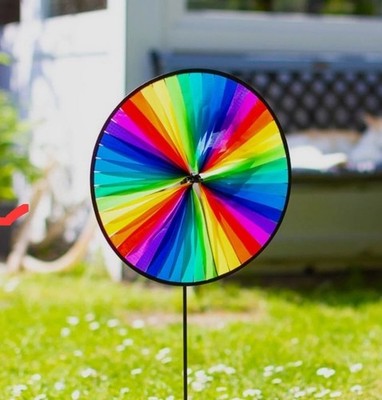 New in Package Windspiration Magic Wheel 100864 Bright Multicolor Wind Spinner