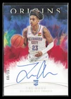 Tre Mann 2021-22 Panini Origins #RA-MAN Rookie Autographs Red #/99