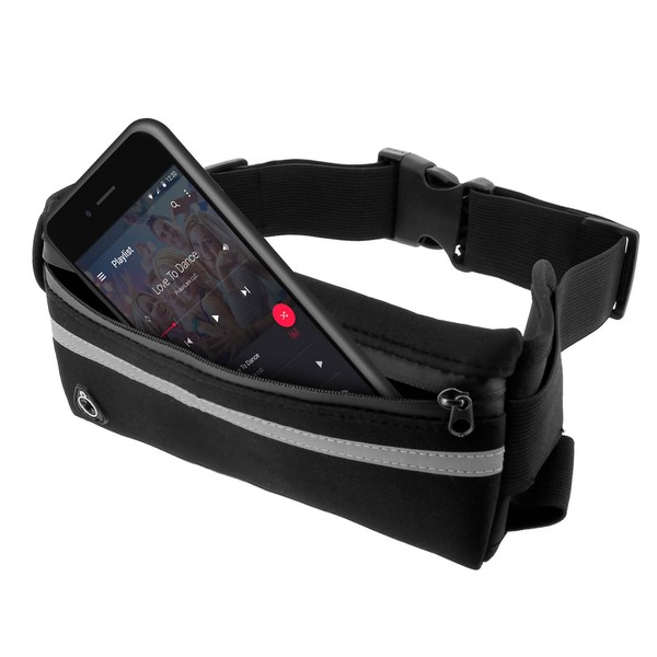 Running Bauchtasche, Running HüFttasche Mit Gurtverschluss – Schwarz-image