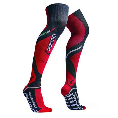 motorcycle socks | Forma RIDE socks (long offroad) adventure touring black red