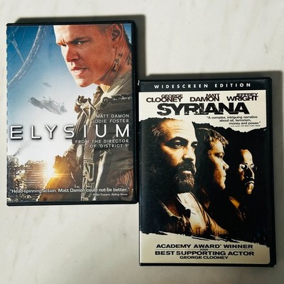 Matt Damon - DVD Lot of 2 - Elysium - Syriana