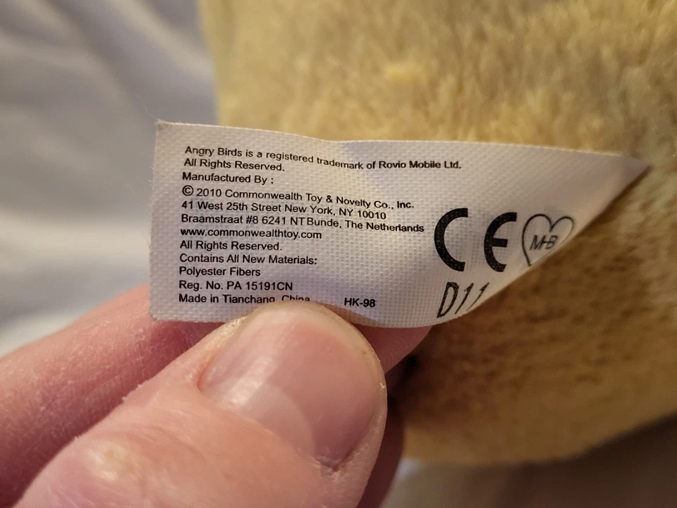 Lote de 5 Juego de Peluches Angry Birds 5" Todo 2010 Commonwealth Foto 2 de 4