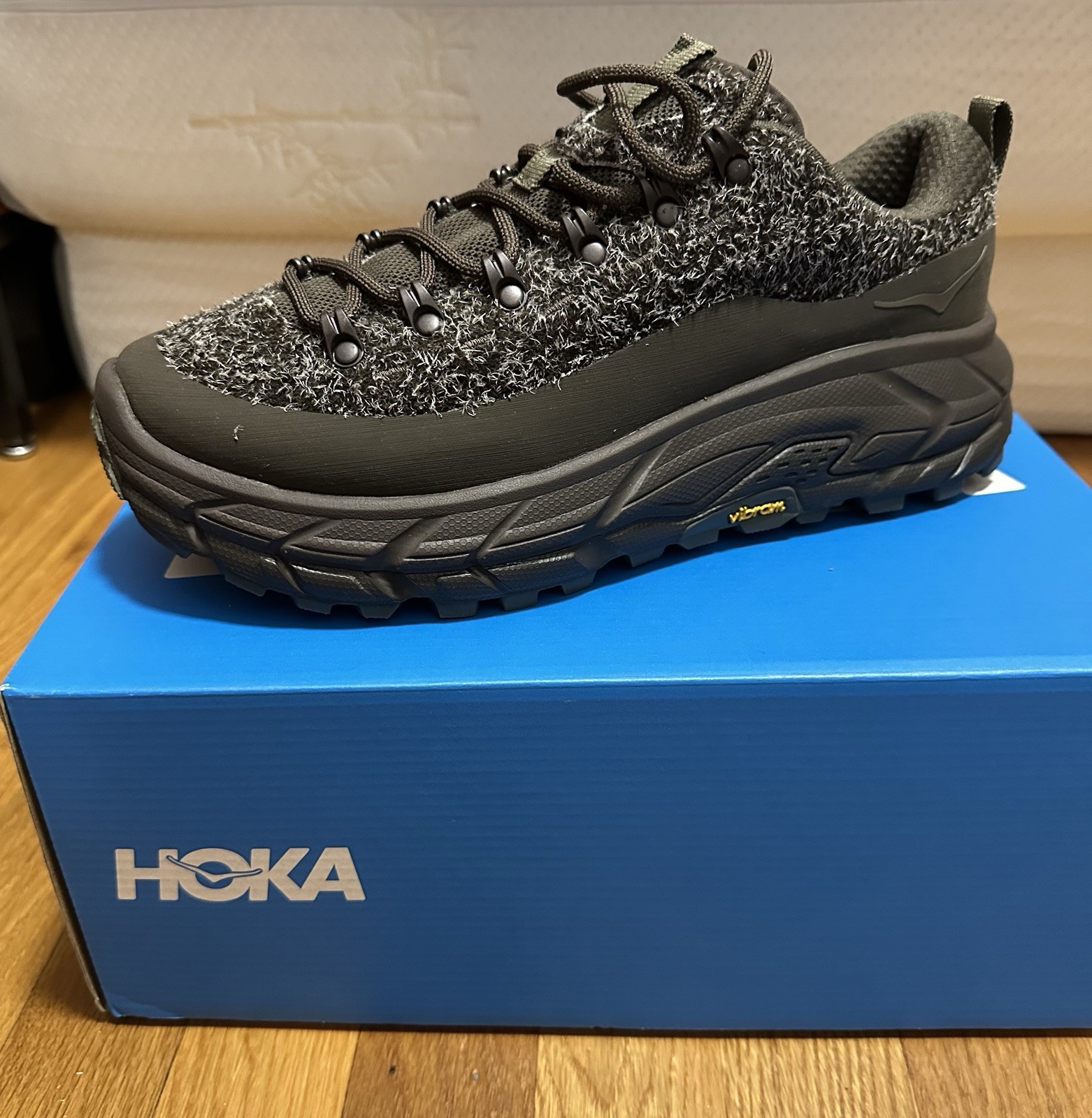 SAOLA Hoka One One U Tor Summit TP 1155394 UBR Umbra US M 10 nuovo con scatola suola Vibram