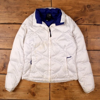 The North Face Puffer Jacke S Damen 00s weiß Nylon Daunen Winter Mountain