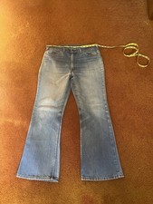 Vintage 70s Levi  s 646 Bell Bottom Flare Jeans 34X28 Orange Tab Talon 42 Zipper