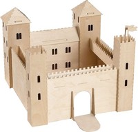 Pebaro 887 Holzbausatz Ritterburg, 3D Puzzle, GroßEr Modellbausatz, Basteln ...