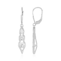 Cavill Zirkon Silberohrringe 1,96Ct 925 Sterling Platiniert Damen Echtschmuck