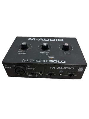 M-Audio M-Track Solo USB audio interface for recording streaming podcasting