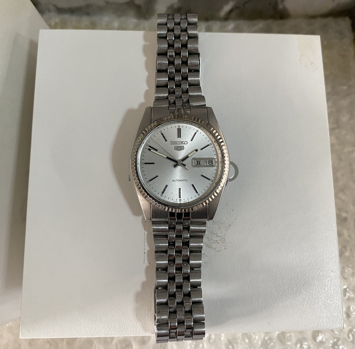 Seiko 5 Sports Silver Men's Watch - SNXJ89 for sale online | eBay