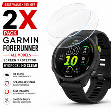 2 Pack Garmin Forerunner All Models Screen Protector Hydrogel HD Clear
