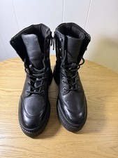 Harley-Davidson Women  s Leather Zip Boots 82116 Black SIZE 8M