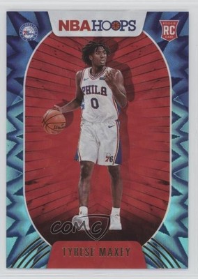 2020-21 Panini NBA Hoops Teal Explosion Tyrese Maxey #207 0f76
