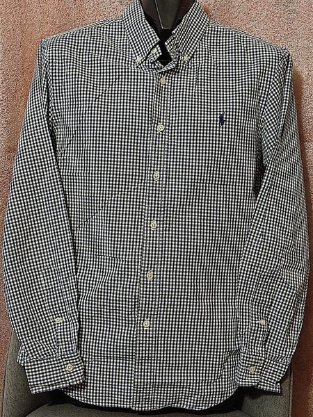 Men Ralph Lauren Shirt Khaki Cotton 38 / M / 46