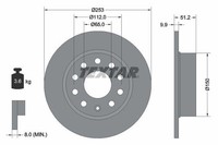 2 X Bremsscheibe Textar 92120903 FüR VW Golf Plus EOS