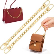 shynek Purse Chains, 2PCS Strap Extender, Gold Belt Chain, Short Chain for