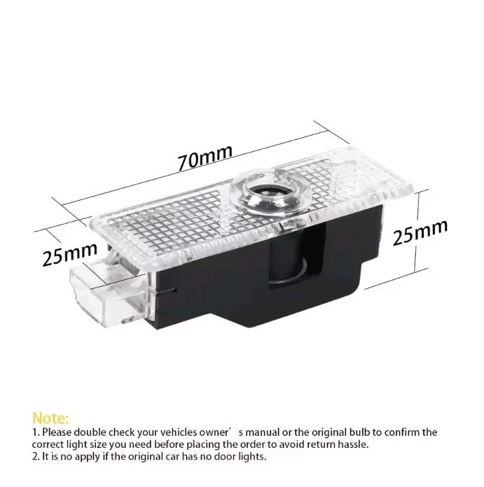 2 LUCI PROIETTORI LED SOTTO PORTA BMW SERIE 1,2,3,4,5,6,7,X1,X3,X4,X5,X6,X7 - Immagine 4 di 4