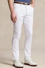 RLX Ralph Lauren Active Fit Performance Tech 5 Pocket Pants White SZ.34X32 NWT