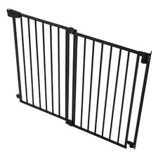 30in High Baby Gate No Bar, 31-48in Adjustable Steel Dog Gate