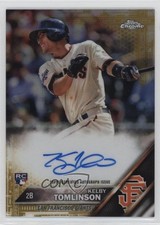 2016 Topps Chrome Rookie Gold Refractor 37/50 Kelby Tomlinson #RA-KT Auto 0b0