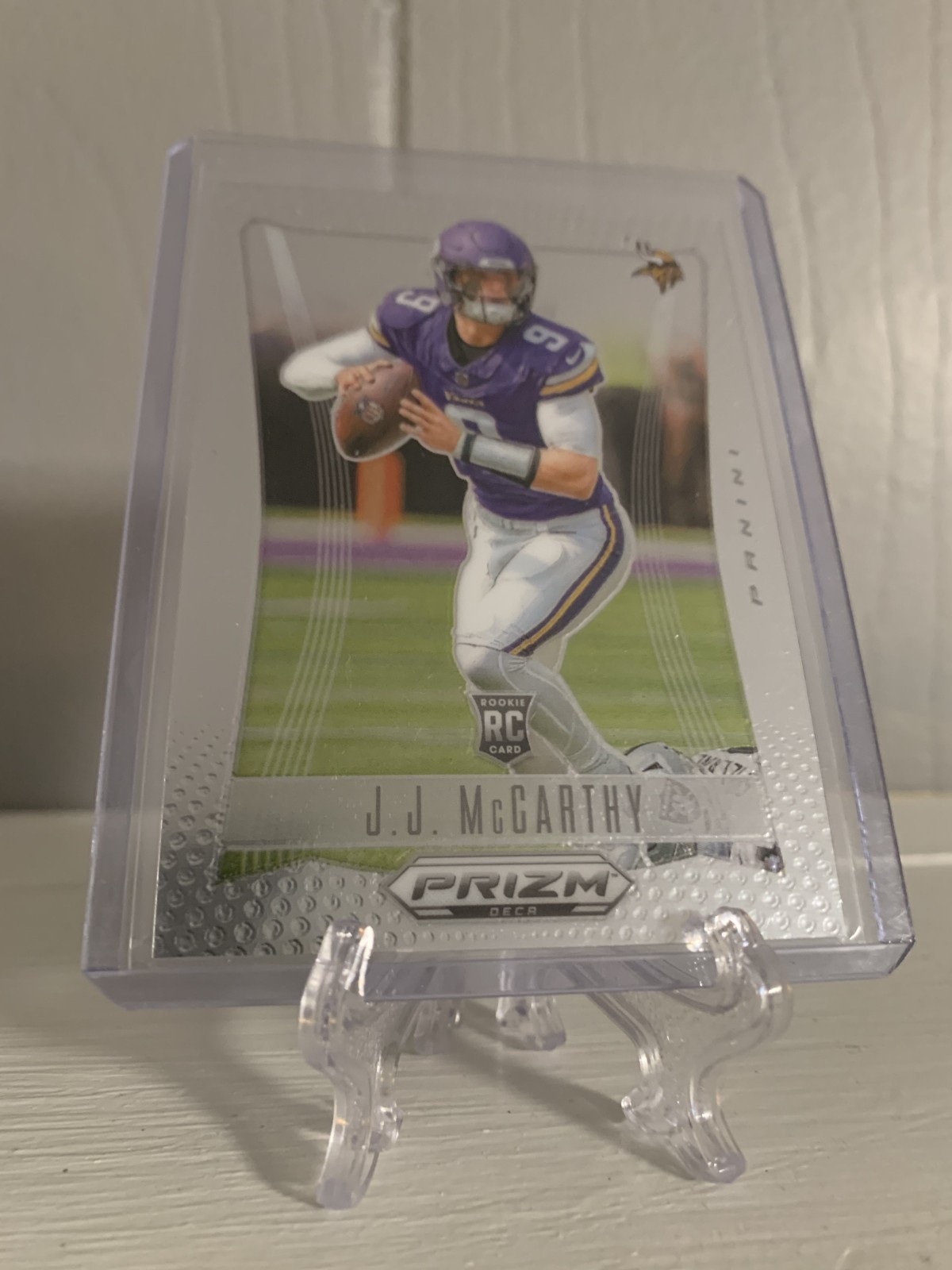 2024 Panini Prizm Deca - J.J. McCarthy #203 (RC) - Vikings QB - Near Mint
