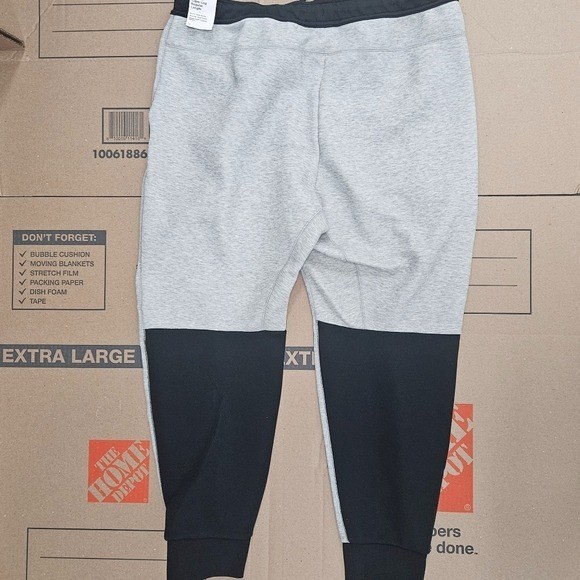 Nike Tech Fleece Pants Black Grey Mens Size 3XL thumbnail 2