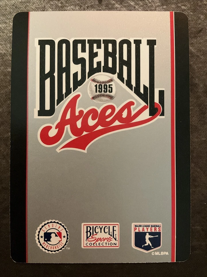 1995 Bicycle Baseball Aces Playing Cards - Steve Ontiveros #KS - Image 2 of 2