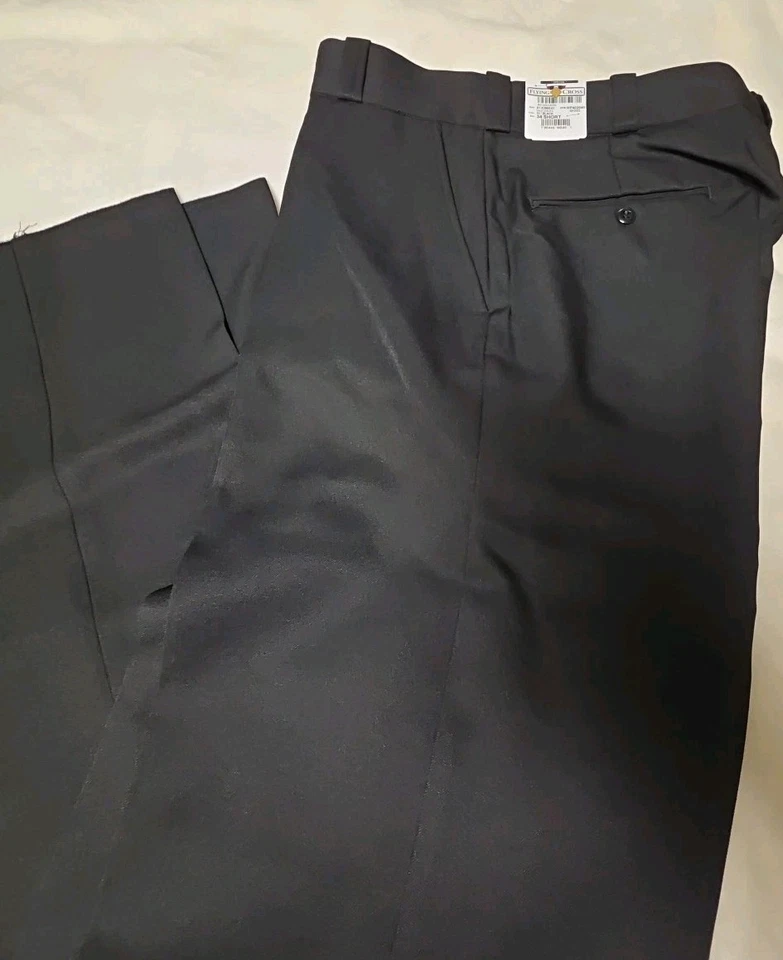 NWT, Mens 34 Short, Unhemmed Flying Cross Uniform Pants, Black - Image 3 of 4