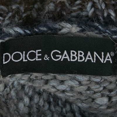 Dolce Gabbana Blue Wool Knit Turtle Neck Sweater L | eBay