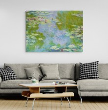 Claude Monet Water Lilies CANVAS PICTURE PRINT FRAMED WALL ART HOME DECOR