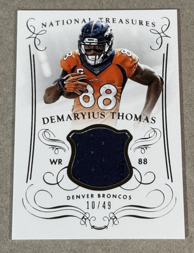 2014 Panini National Treasures Demaryius Thomas Materials SN:10/49 #M-DT