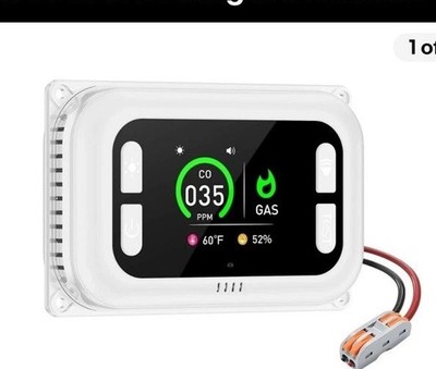 Carbon Monoxide Detector - 4-in-1 RV Carbon Monoxide & Propane Gas Detectors,...