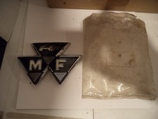 Massey Ferguson Tractor Bonnet Badge J Fray Genuine New Old Stock MF spare Part