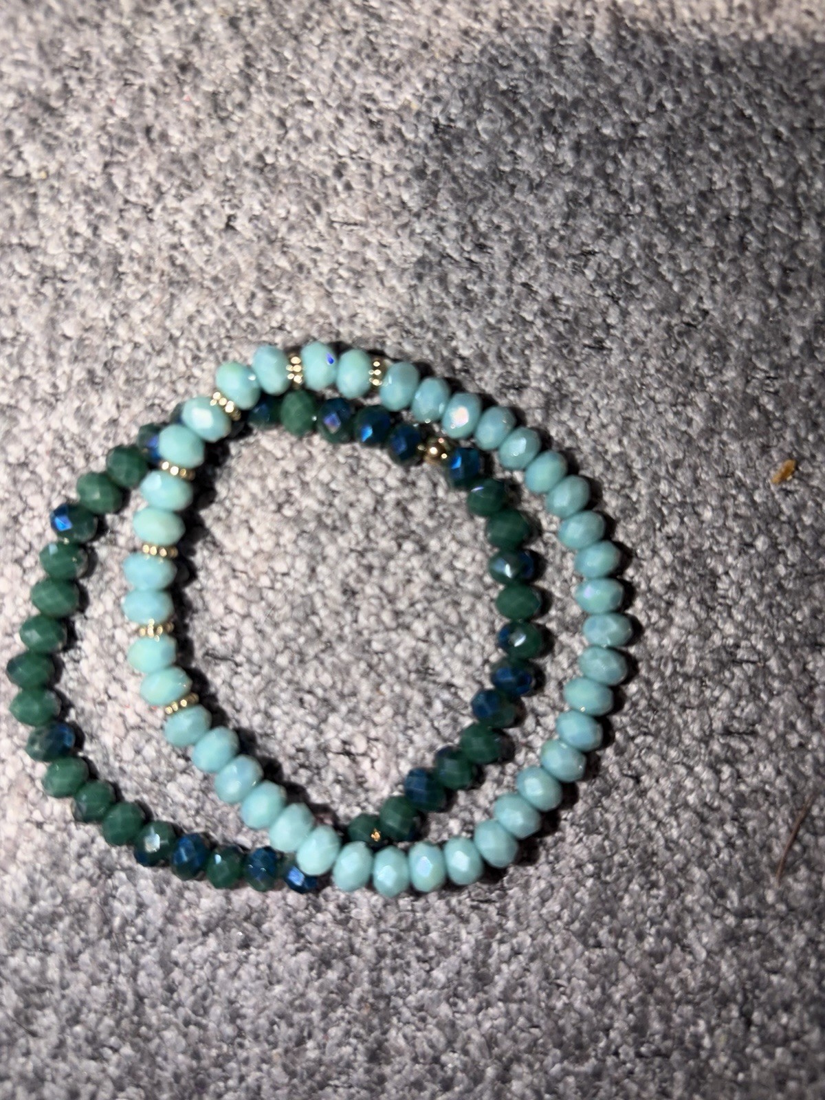 Erimish Green Stretch Bracelet Stack - image 3