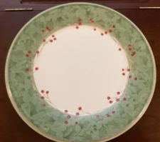Lenox Holiday Gatherings Damask Dinner Plate Christmas Dinner 11.25” EC! 6 Avail