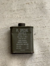 PL Special Metal Oil Can, General Purpose Lubricant, Vintage 2 oz.