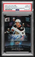 2021 Upper Deck Allure Control Room Mason McTavish #CR-17 PSA 10 GEM MT Auto 3iy