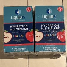 32 Sticks of LIQUID IV For Kids Hydration Multiplier Crisp Apple BB: 11/25