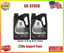 2 Pack Castrol EDGE High Mileage Full Synthetic Engine Oil 5W-20 5 Quart