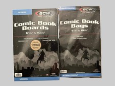 BCW Modern/Current Age Comic Book Bags and Boards Set 100 ea. Sealed 