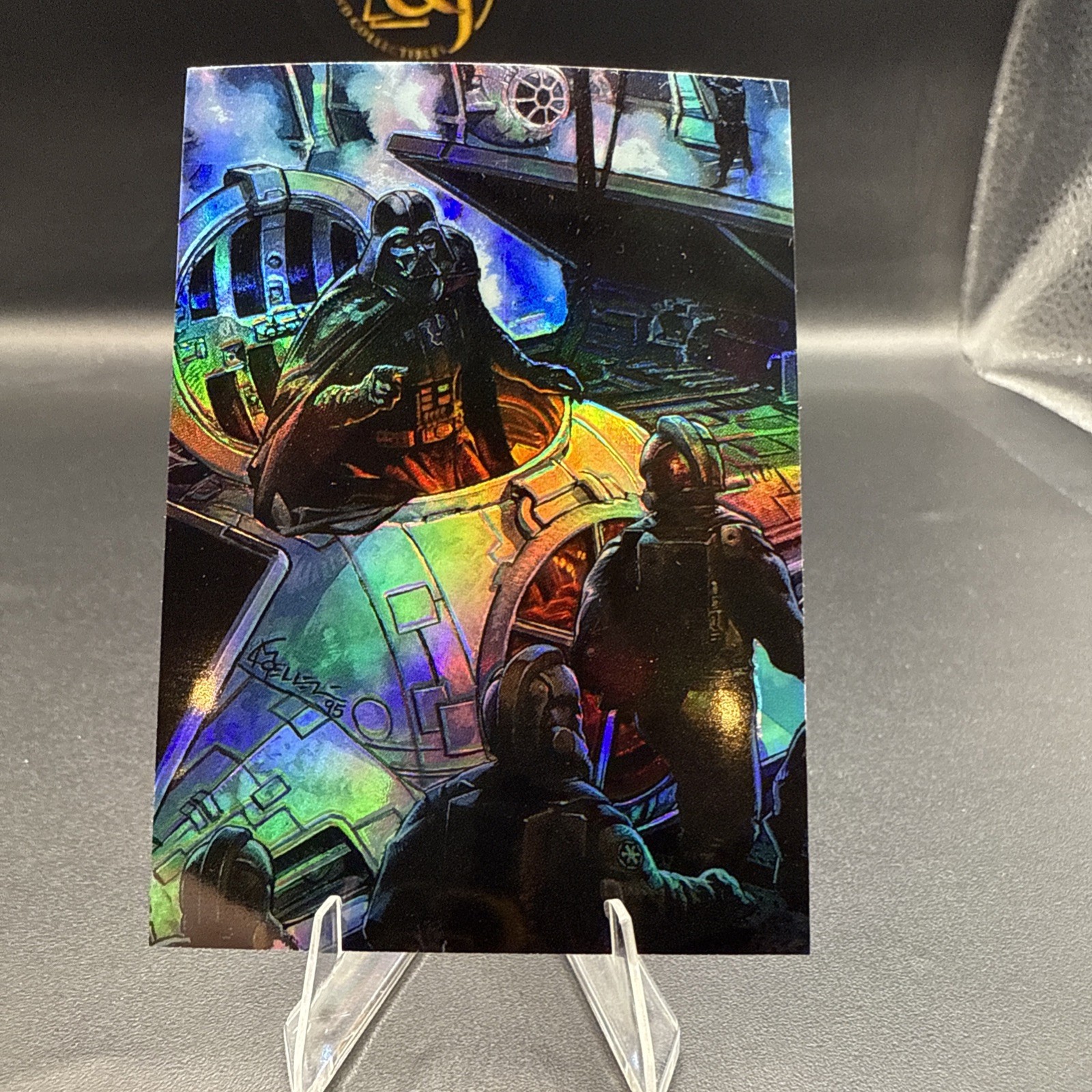 1996 Star Wars Finest #20 Darth Vader Gold Parallel Refractor