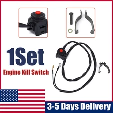 US Engine Kill Switch Button Kit For Kawasaki Suzuki KX60 KX65 KX85 KX80 DRZ400
