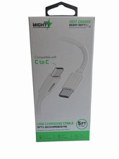 C to C USB Charging Cable 5 FT 1.5m Quick Charging Data Transfer White