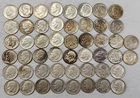 Roll of 50 Silver Roosevelt Dimes $5 Face Value 90% Silver Coins Mixed Dates