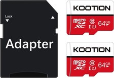 2 pieces 64 GB Micro SD Card Micro Memory Card SDXC Class 10 Micro SD Card